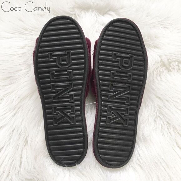 🆕Victoria's Secret PINK Open Toe Logo Slippers - Picture 6 of 7